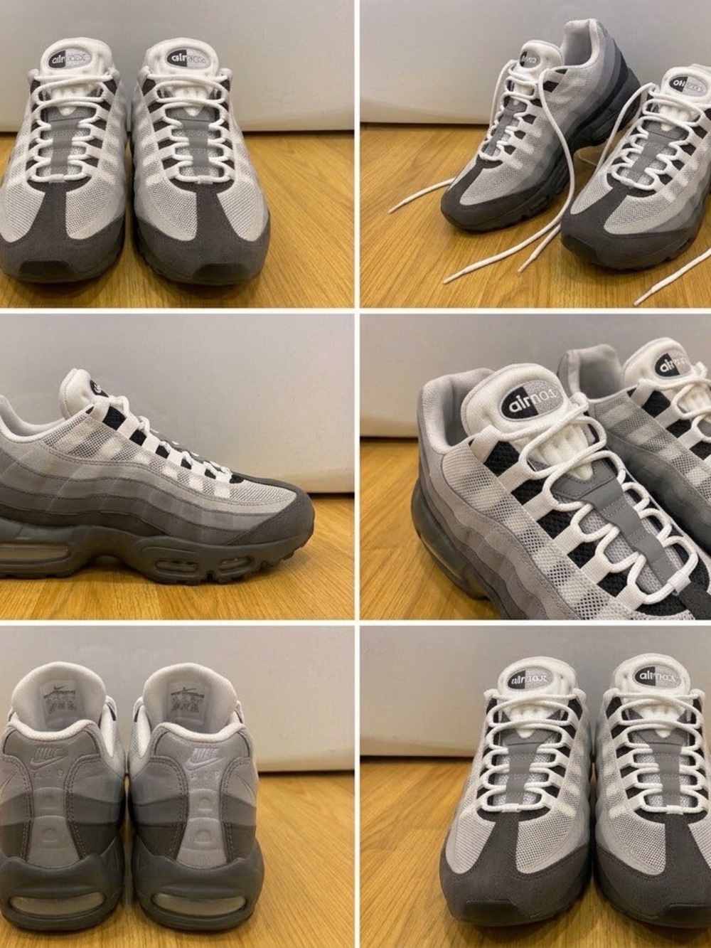 Nike Men’s Gradient Gray & White Sneakers